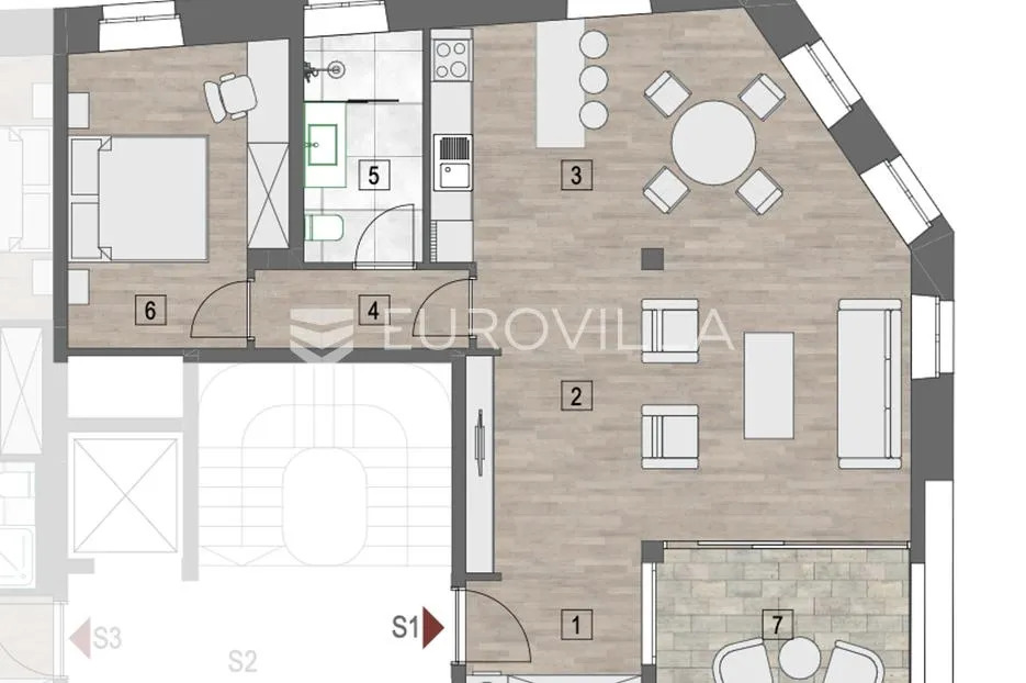 šibenik, ekskluzivan stan na rivi, prvi red do mora, 84,56 m² - slika 3