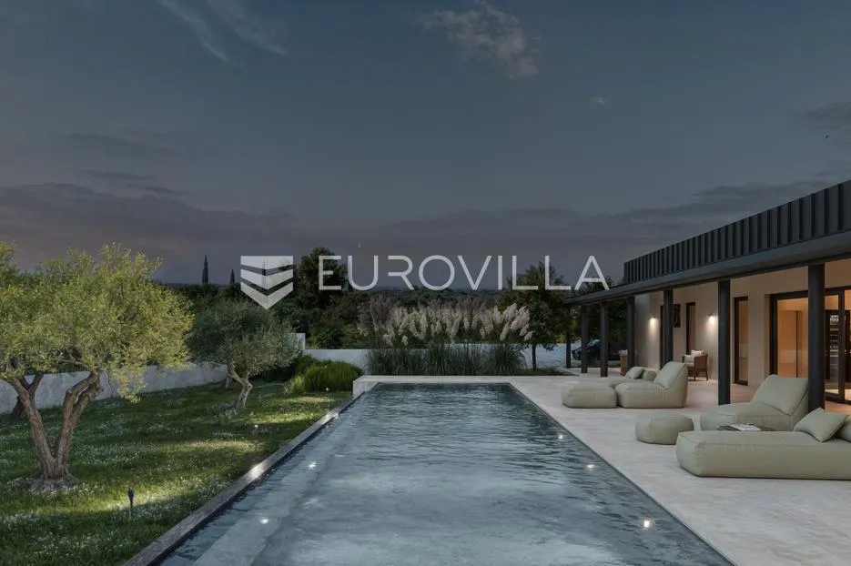 Istra, Buje, vrhunska moderna kuća s bazenom i otvorenim pogledom na prirodu i more - Kaštel, Buje