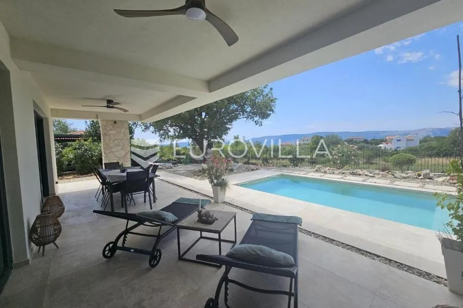 krk, linardići, luksuzna vila s bazenom i saunom, novogradnja, 200 m², okućnica 450 m² - slika 4