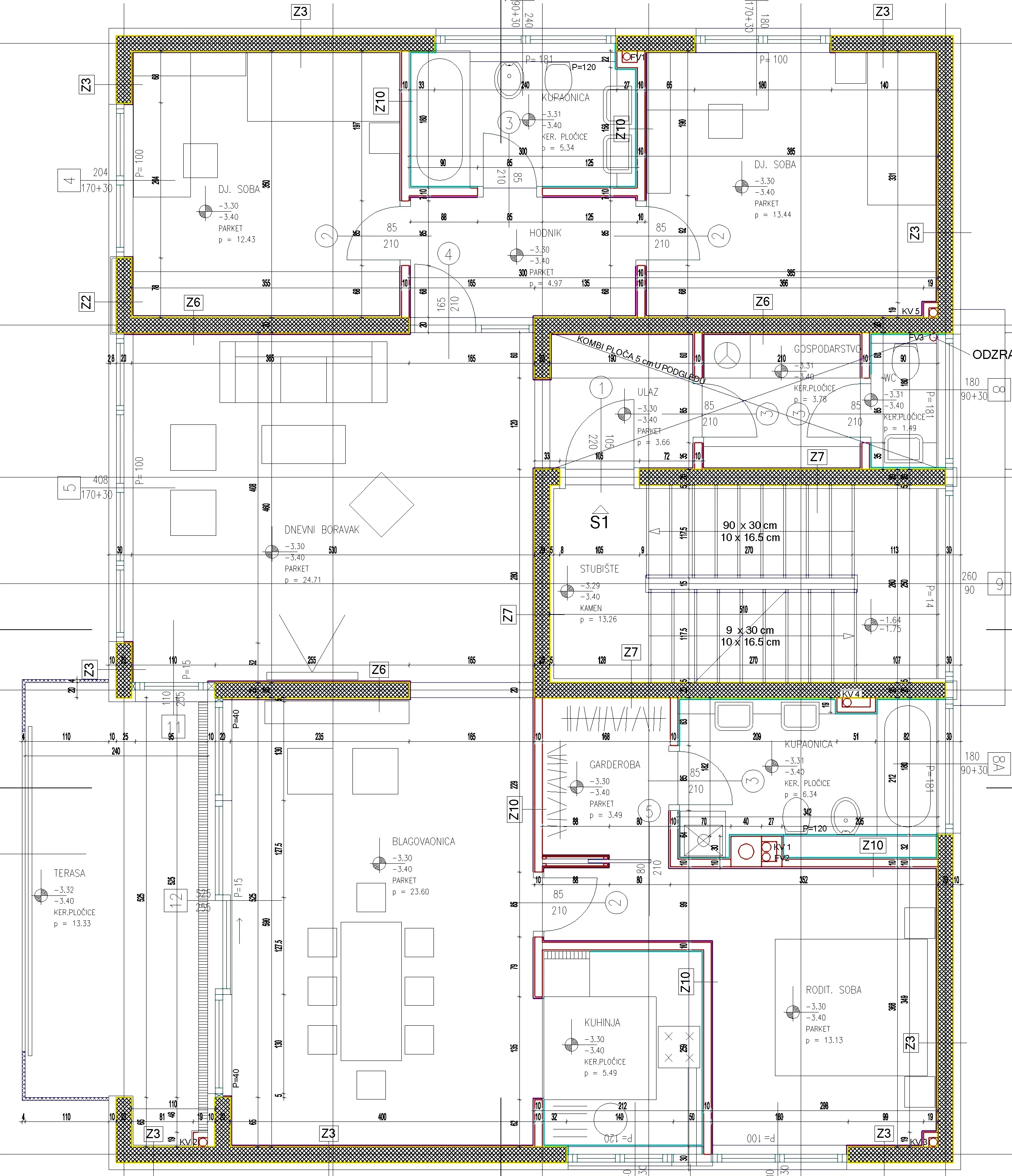 šestinski vrh, četverosoban stan 130 m², za najam - slika 24
