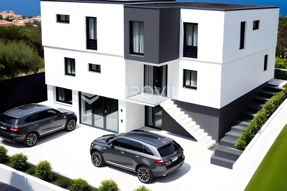 tisno, moderna dvojna kuća s bazenom, 150 m od mora, novogradnja 107.47 m² - slika 2