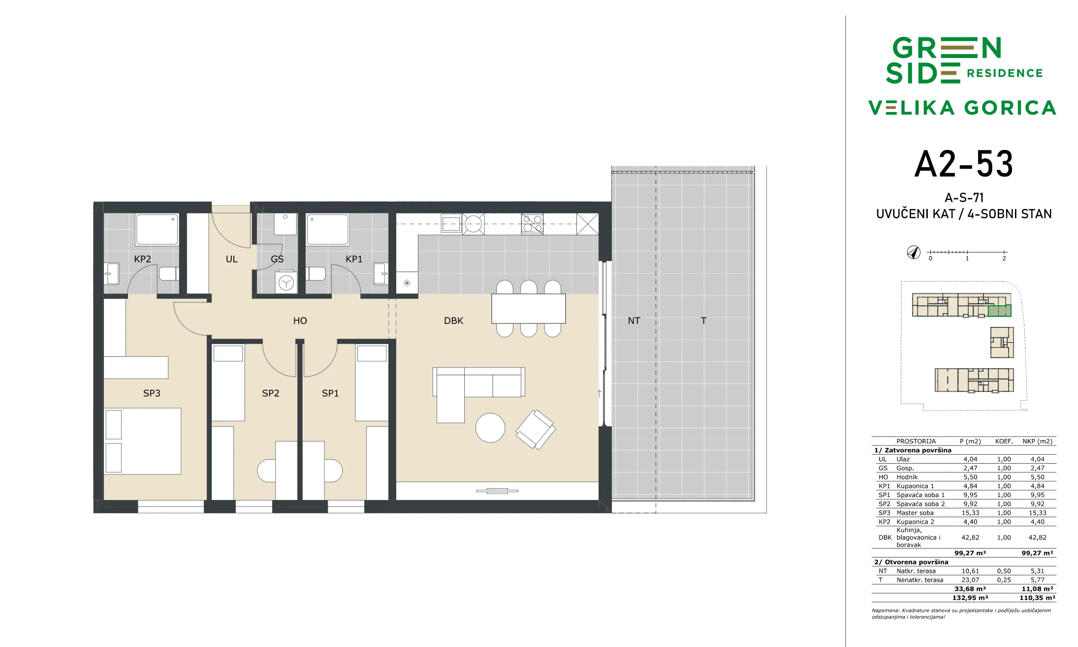 velika gorica, četverosoban stan 110,35 m² novogradnja - slika 5