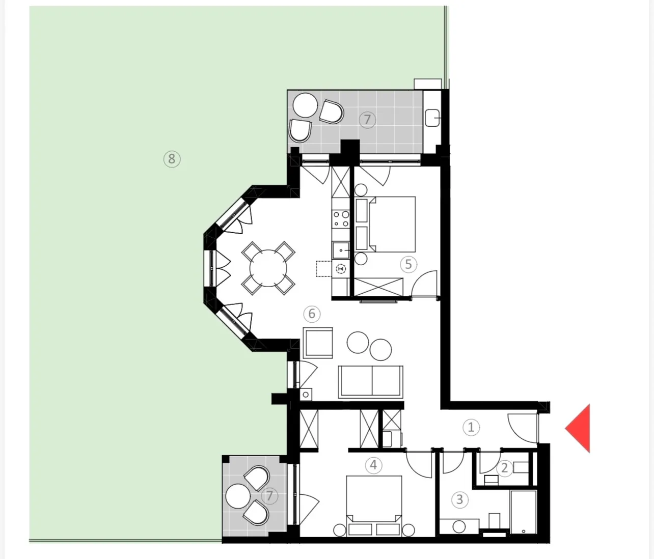 istra, umag, moderan dvosobni stan s predivnim vrtom od 300 m², s004 - slika 23