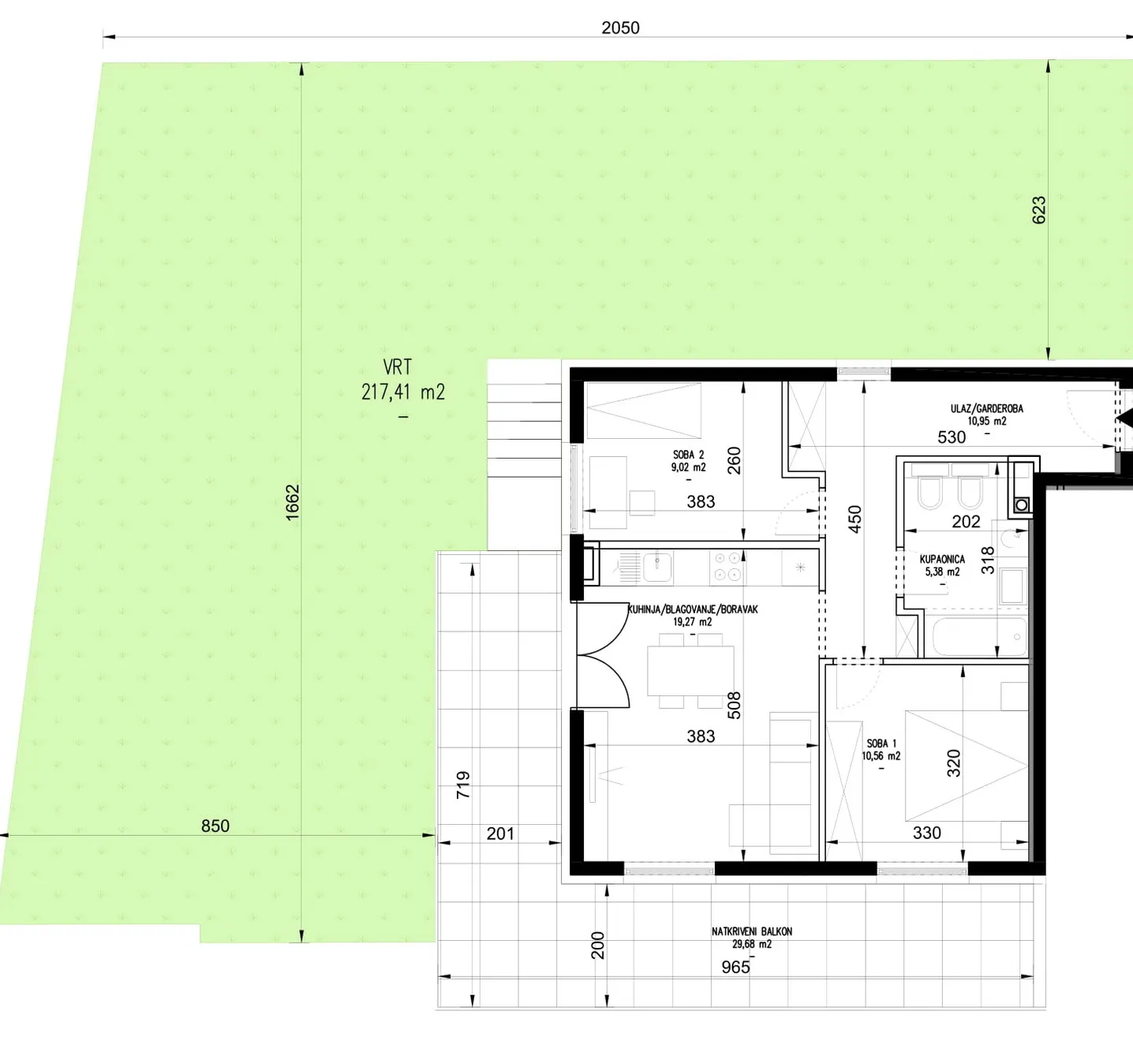 zagreb, siget, atraktivan trosoban stan + gpm, nkp 107 m2 novogradnja - slika 5