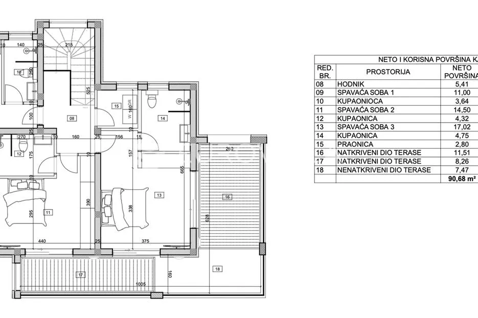 vodice, moderna kuća s bazenom, 190,58 m² - slika 38