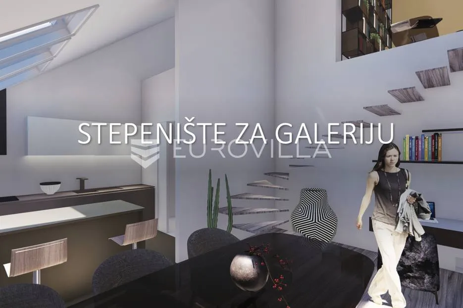 zagreb centar, dvosoban loft / dvoetažan stan - slika 6