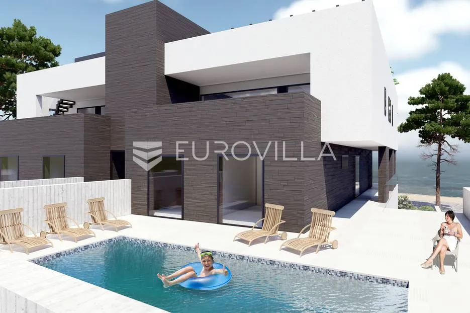 vinjerac, luksuzan penthouse prvi red do mora sa krovnom terasom 134,85 m² - slika 6