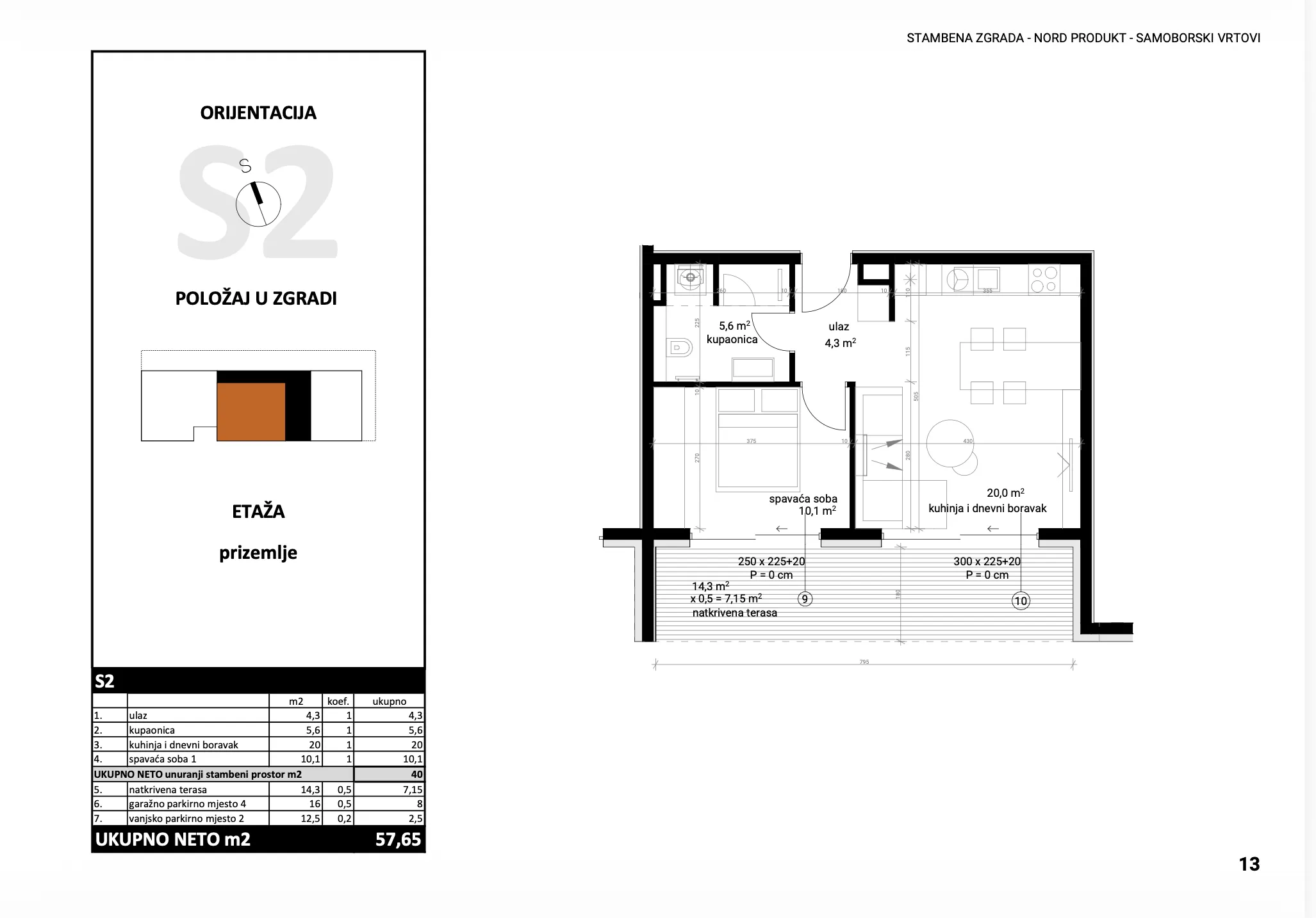 samobor, samoborski vrtovi prekrasan dvosoban stan 40 m² sa parkirnim i garažnim mjestom - slika 5