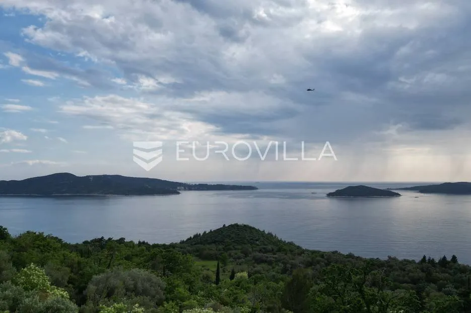 Dubrovnik - okolica, građevinsko zemljište 2532 s pogledom na more - Brsečine, Dubrovnik