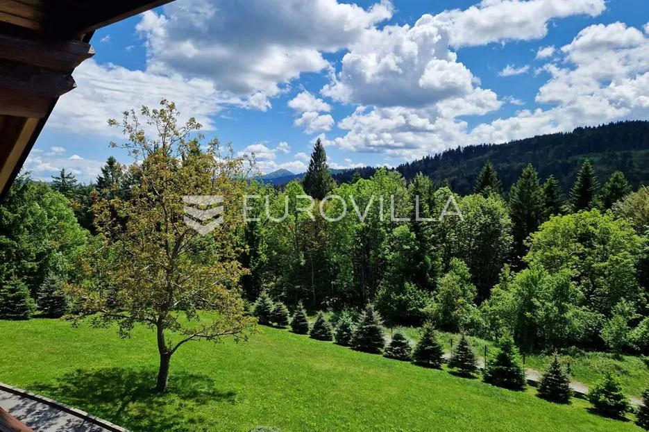 ravna gora, hleveci, šarmantna drvena vila s velikom okućnicom - slika 30