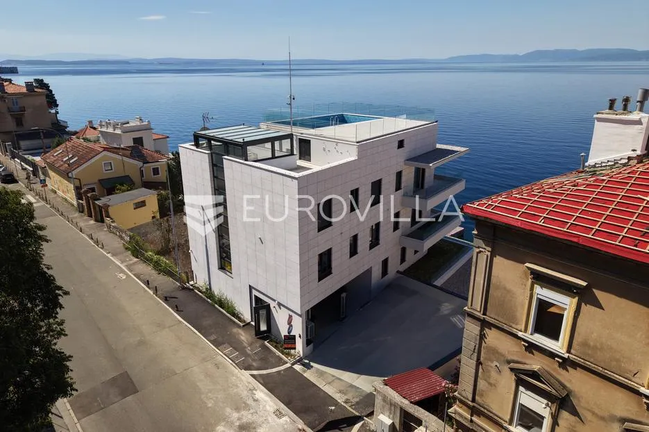 rijeka, pećine, novogradnja, luksuzan četverosoban stan 120,86 m² prvi red do mora - slika 6
