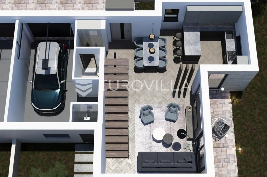 medulin, medulin - kvalitetna i moderna duplex kuća a, s grijanim bazenom 30m2 i garažom, nkp 146 m2 - slika 5