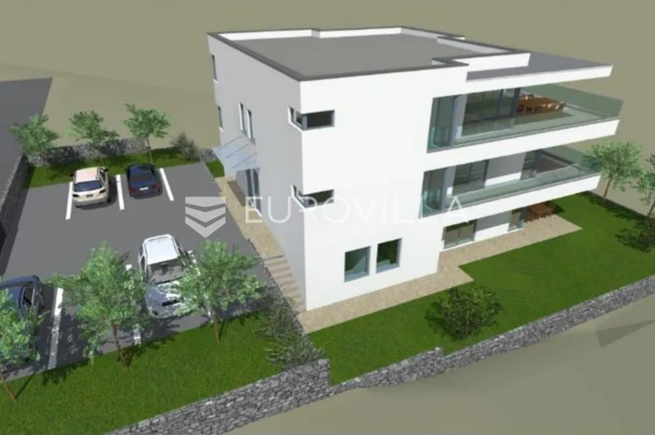 otok krk, krk, prekrasan dvoetažni stan s pogledom na more nkp 140.19 m2 - slika 2