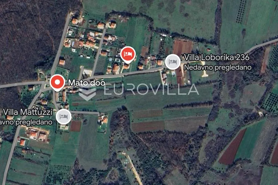 Istra, Radeki glavica, građevinsko zemljište 794 m2 - Loborika