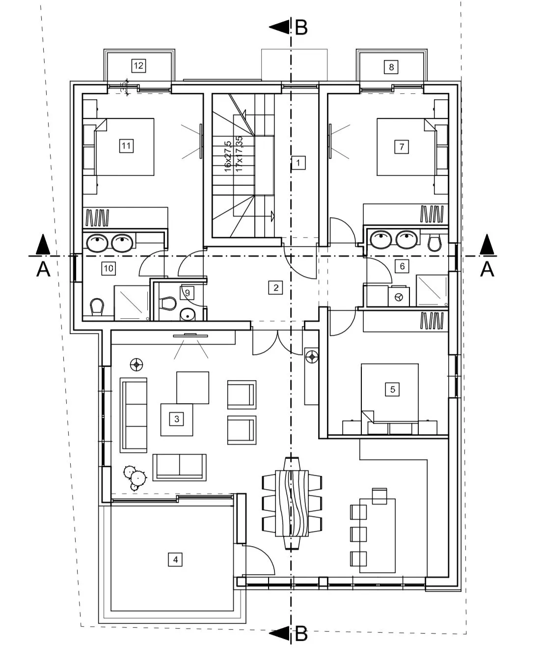 istra, rovinj, luksuzan namješten trosoban stan 130m2 u prizemlju s vrtom i bazenom - slika 22