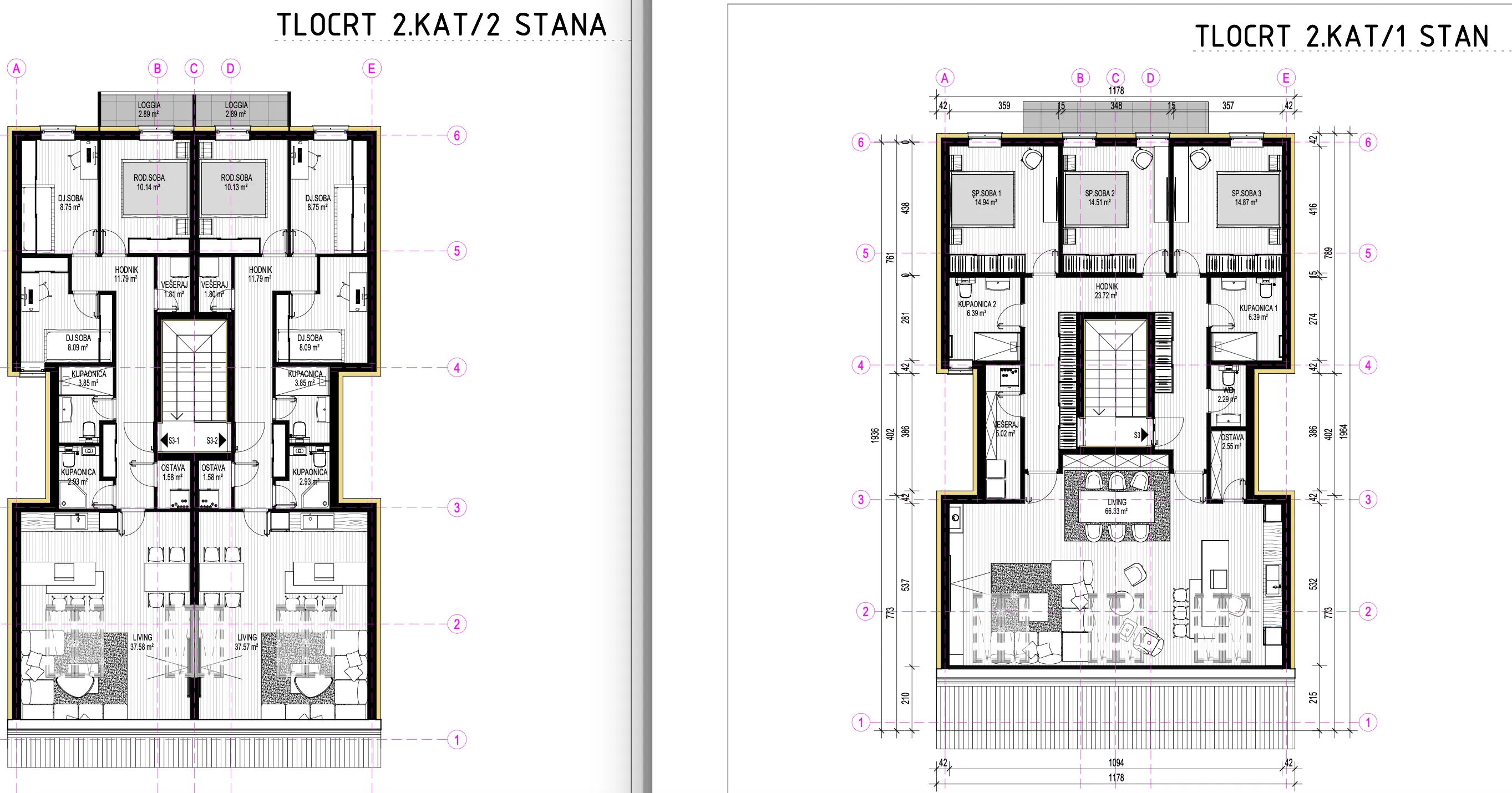 osijek, donji grad, luksuzni četverosobni stan 171 m² u izgradnji, poslovna prilika - slika 15
