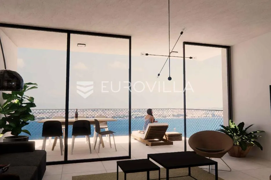 ugljan, ugljan luksuzni penthouse s jacuzijem, prvi red do mora 125.87 m² - slika 2