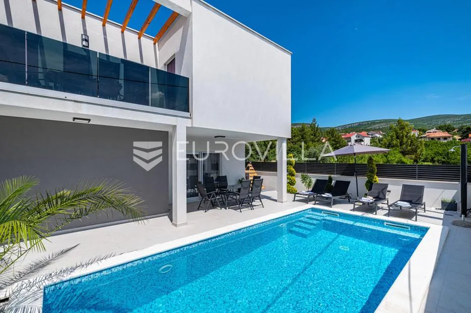 zadar, gornji karin, moderna kuća s bazenom i dva apartmana, 200 m od mora - slika 18