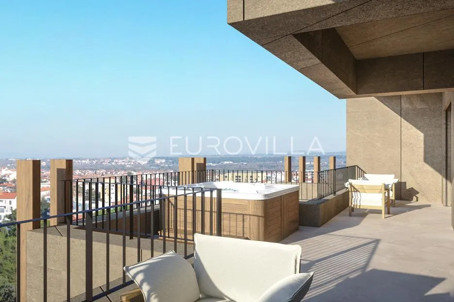 istra, umag, green tower residence, dvosoban apartman s terasom na 4. katu - slika 21
