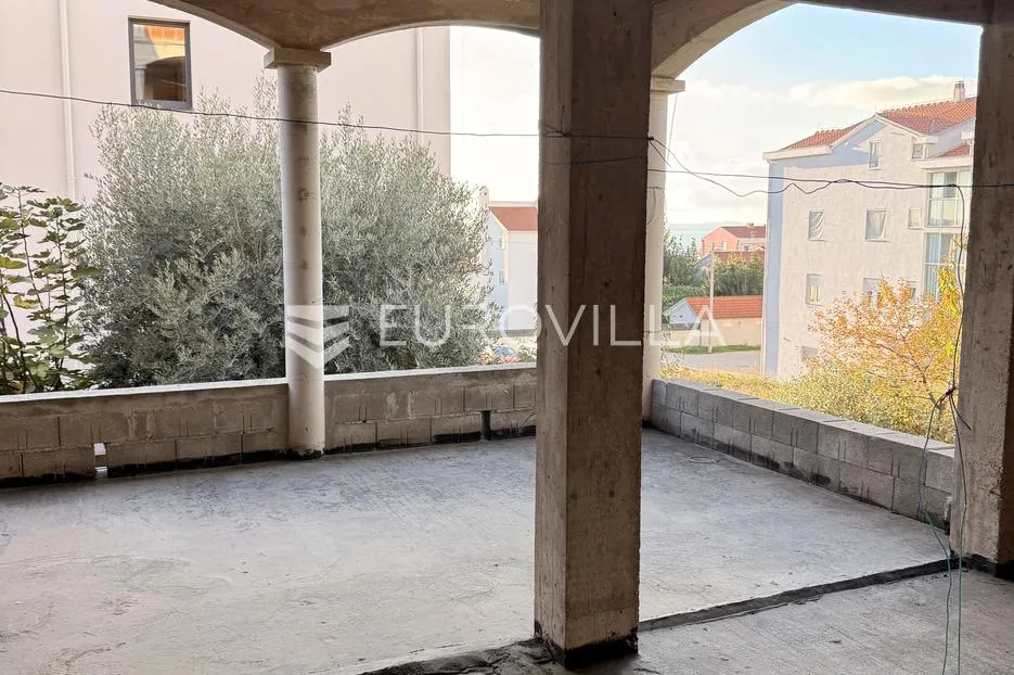 zadar, diklo – kuća u roh-bau fazi s 6 stambenih jedinica i otvorenim pogledom na more - slika 8