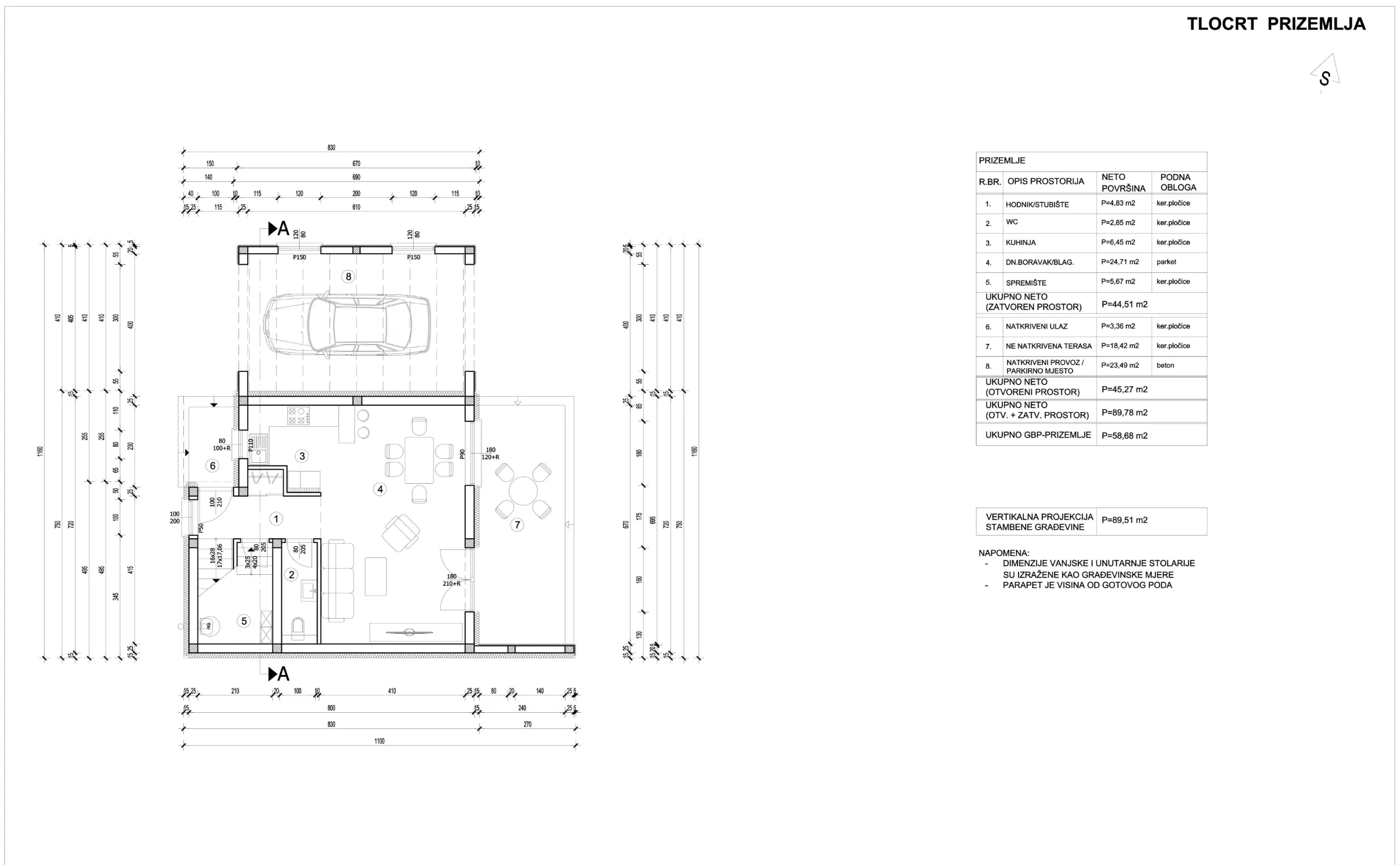 slavonski brod, brodsko vinogorje, moderna novogradnja obiteljska kuća 107,70 m² - slika 11