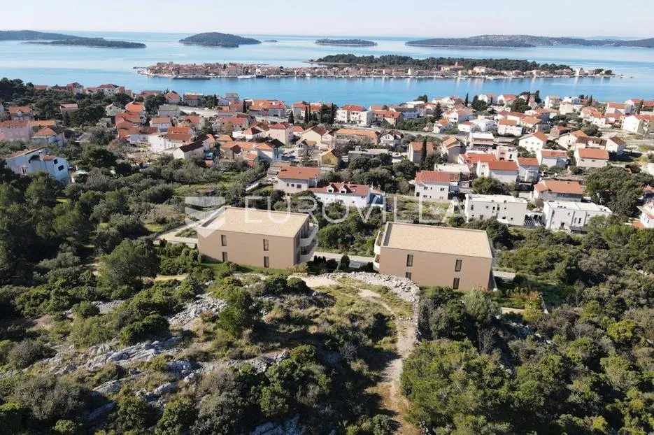 brodarica, novogradnja, jednosoban stan s pogledom na more, 71,98 m² - slika 12