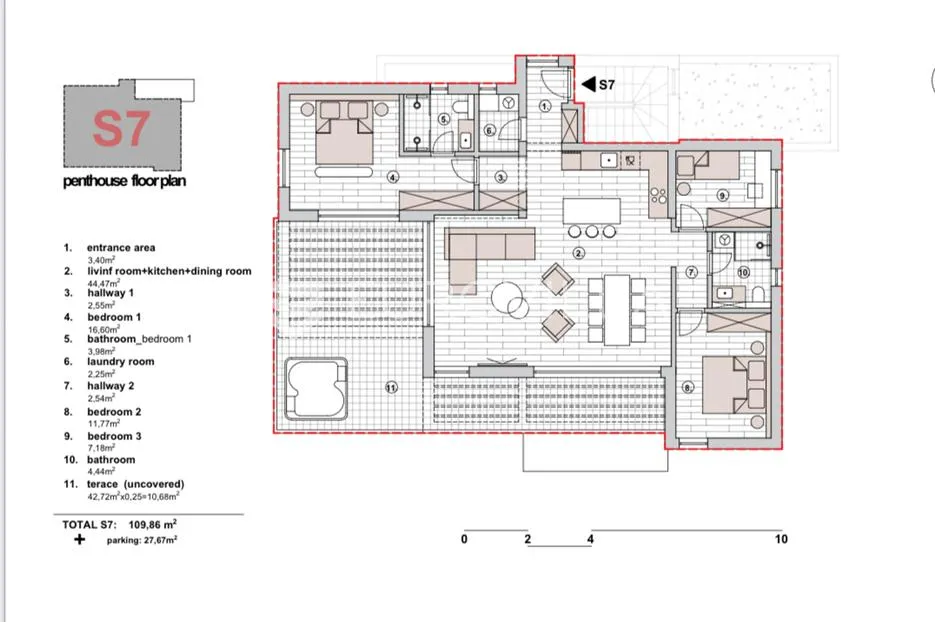 primošten, penthouse na 3. katu novogradnje s pogledom na more - slika 23