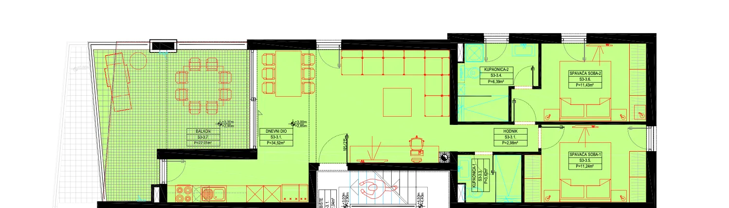 pag, šimuni dvosoban stan na prvom katu 86,34 m² - slika 6