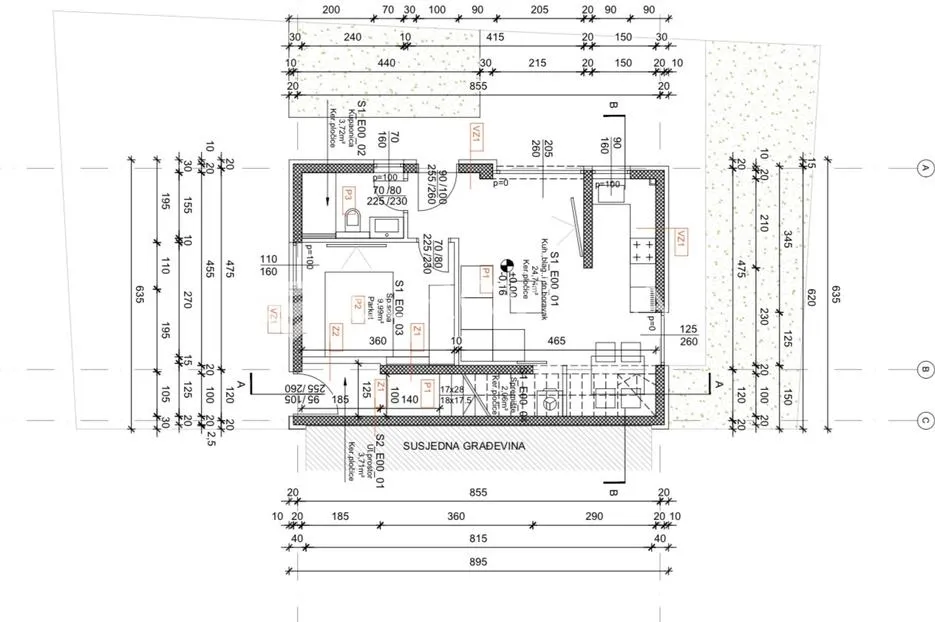 sveti petar na moru, dvosobni stan s1 površine od 50 m² s vrtom od 33 m², 110 m od plaže - slika 14