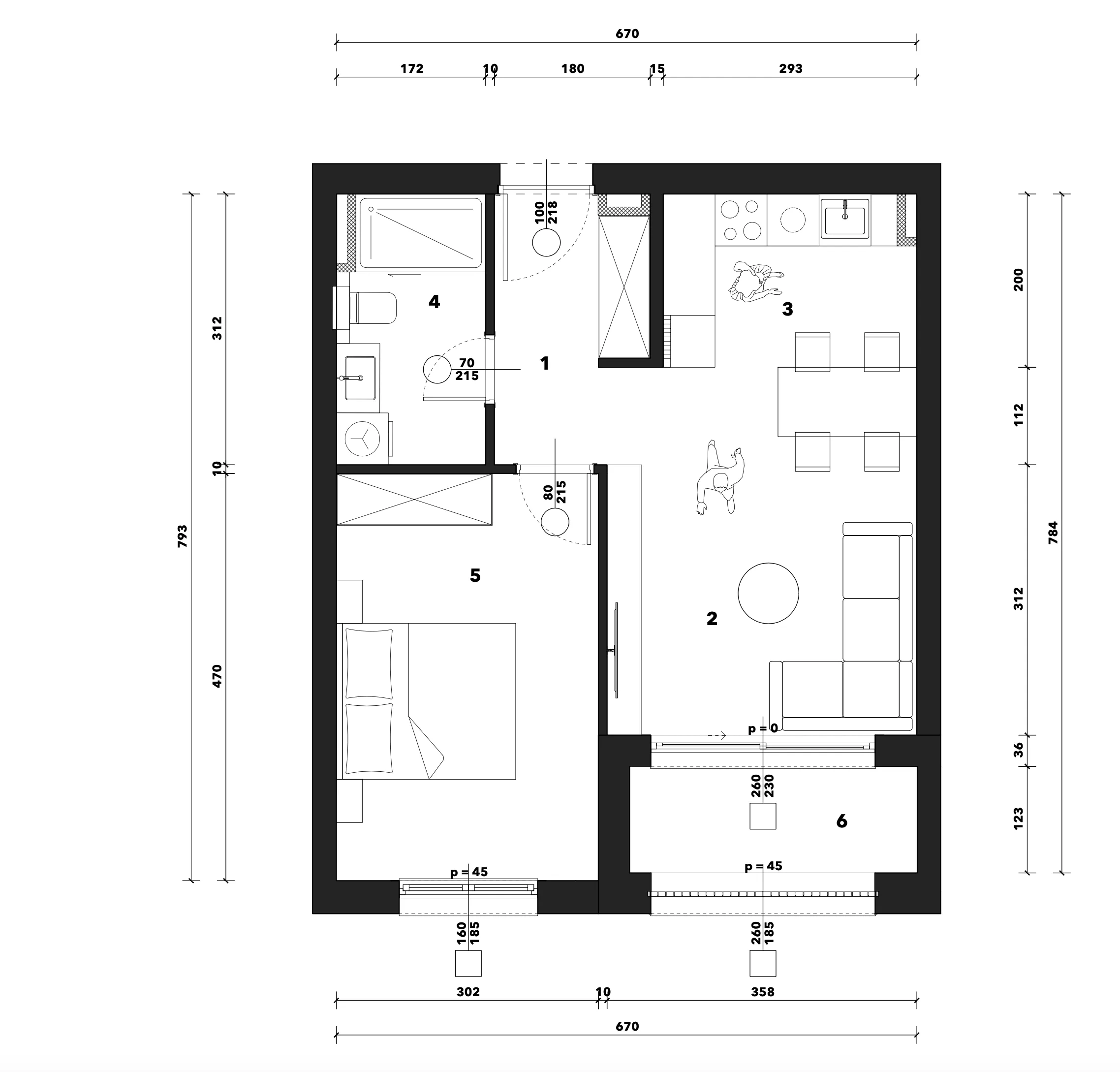 zagreb, črnomerec, kuniščak, atraktivan dvosoban stan u novogradnji, 49 m² - slika 9