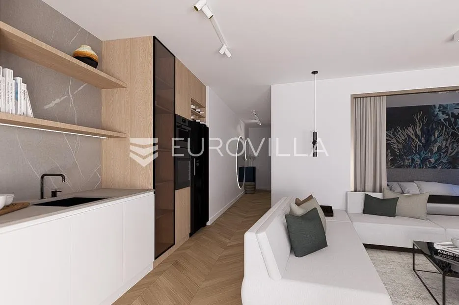 grebaštica, luksuzan penthouse s bazenom i pogledom na more, prvi red do mora, 110,54 m² - slika 15
