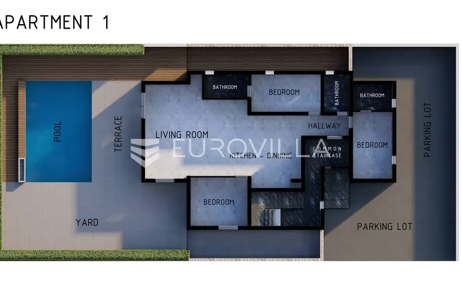 zadar, vir, četverosoban stan 170m2 u prizemlju, novogradnja - slika 4
