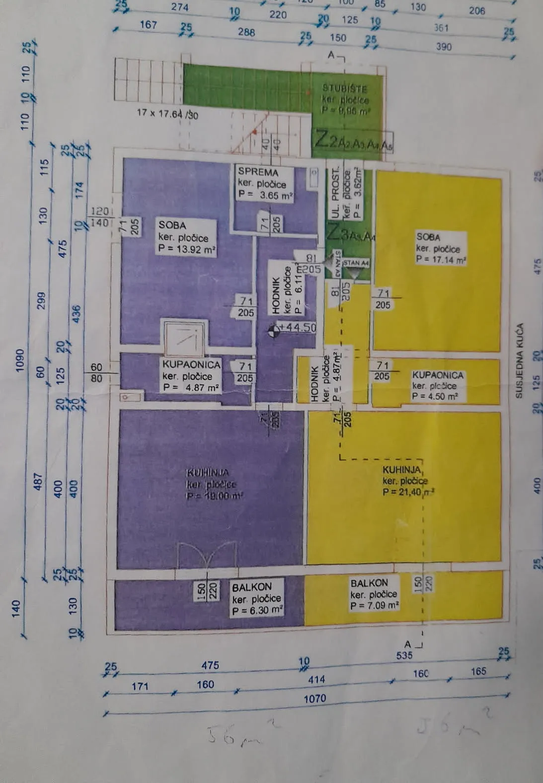 hvar, dva stana, ukupno 122,46 m² - slika 13