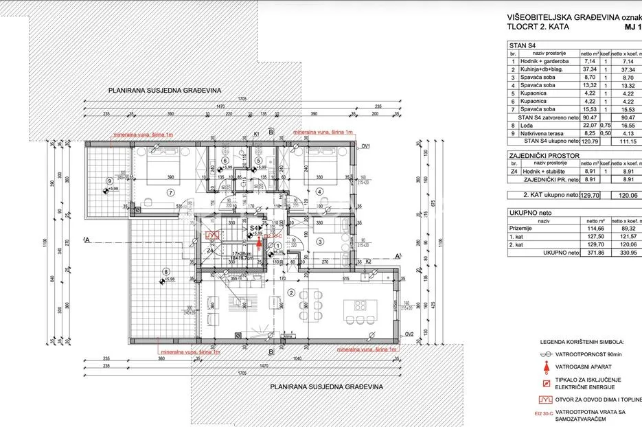 pula, valdebek, prostrani penthouse u novogradnji, 2. kat,154 m², garaža, odlična lokacija - slika 7
