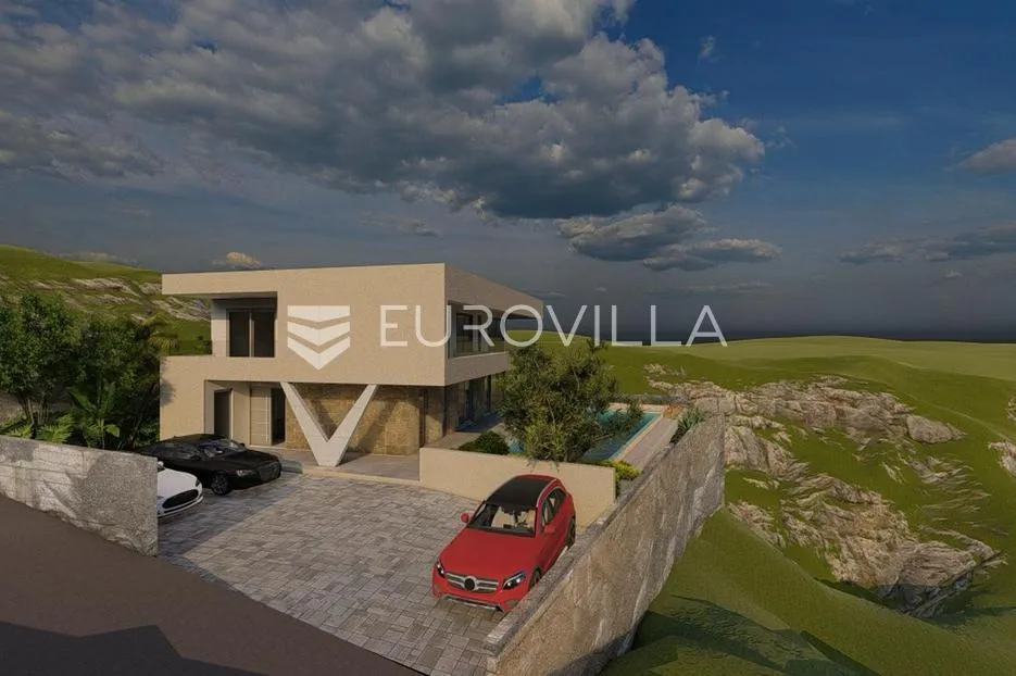 vinišće, uvala ljubljeva, dizajnerska vila s pogledom na more površine 266 m² - slika 6