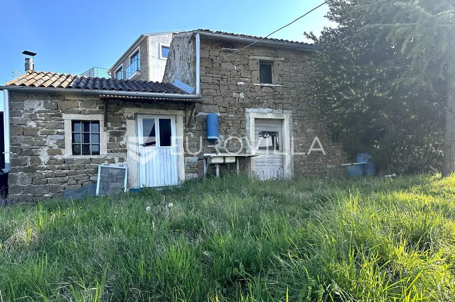 istra, momjan, autentična kamena kuća s projektom i pogledom na more - slika 5