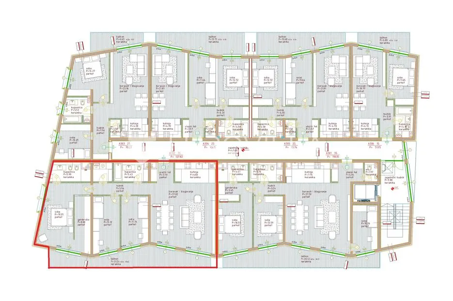 istra, poreč - trosoban stan na 3.katu moderne novogradnje nkp 145m2 - slika 14