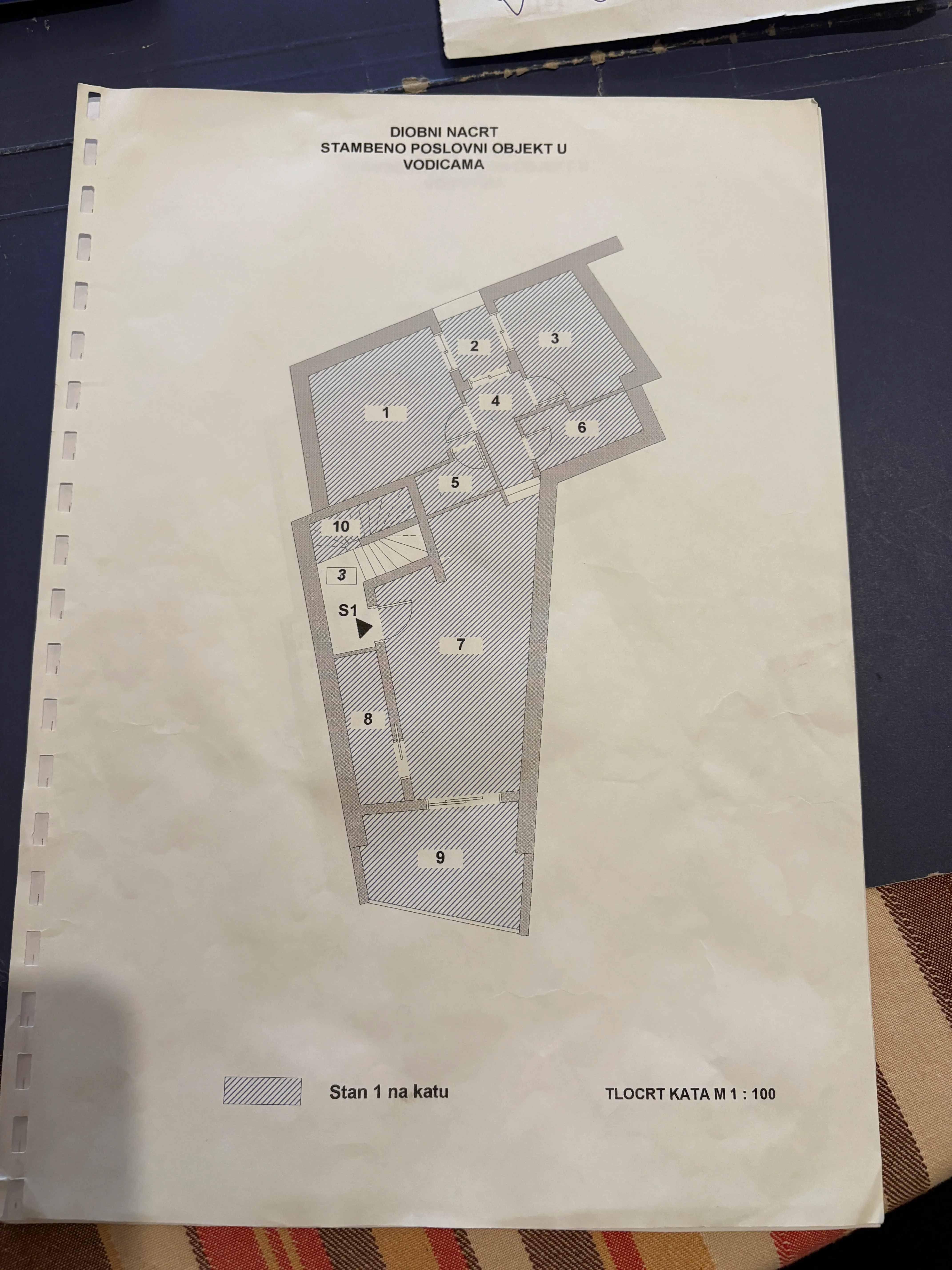 vodice, dvosoban stan na 1. katu i poslovni prostor u prizemlju, 165,52 m² - slika 20