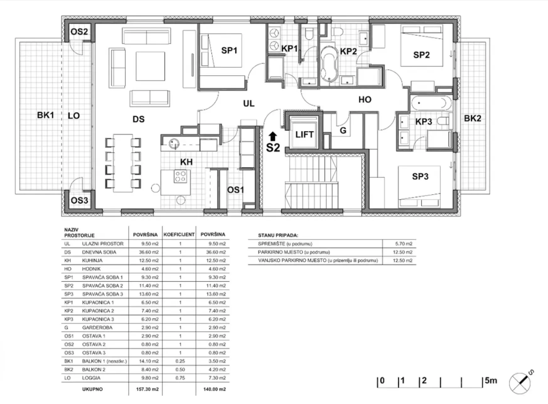 zagreb, gornji bukovac, četverosoban stan, novogradnja 157 m² - slika 6
