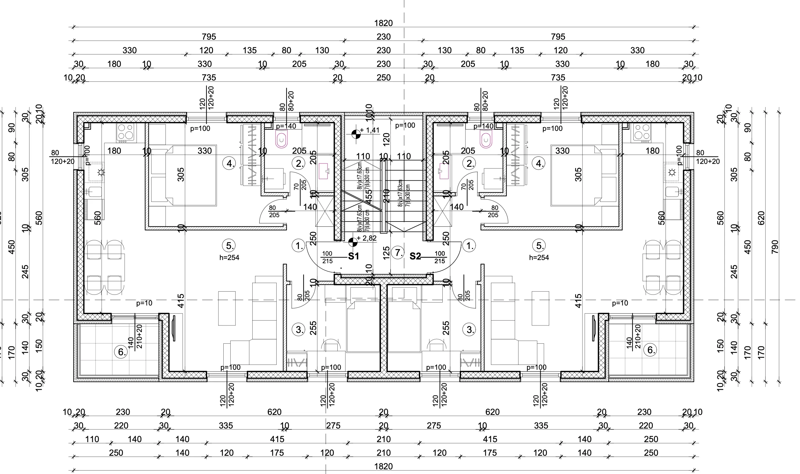 kaštela, dvosoban stan 54 m² 1. kat - slika 3
