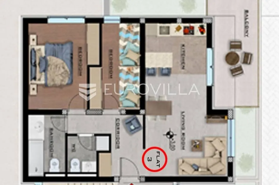 hvar, jelsa, dvosobni apartman na 1. katu - slika 8