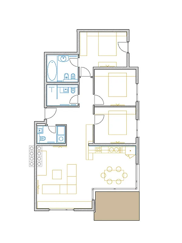 opatija, centar, predivan četvrosobnan stan 126,08 m² - slika 7