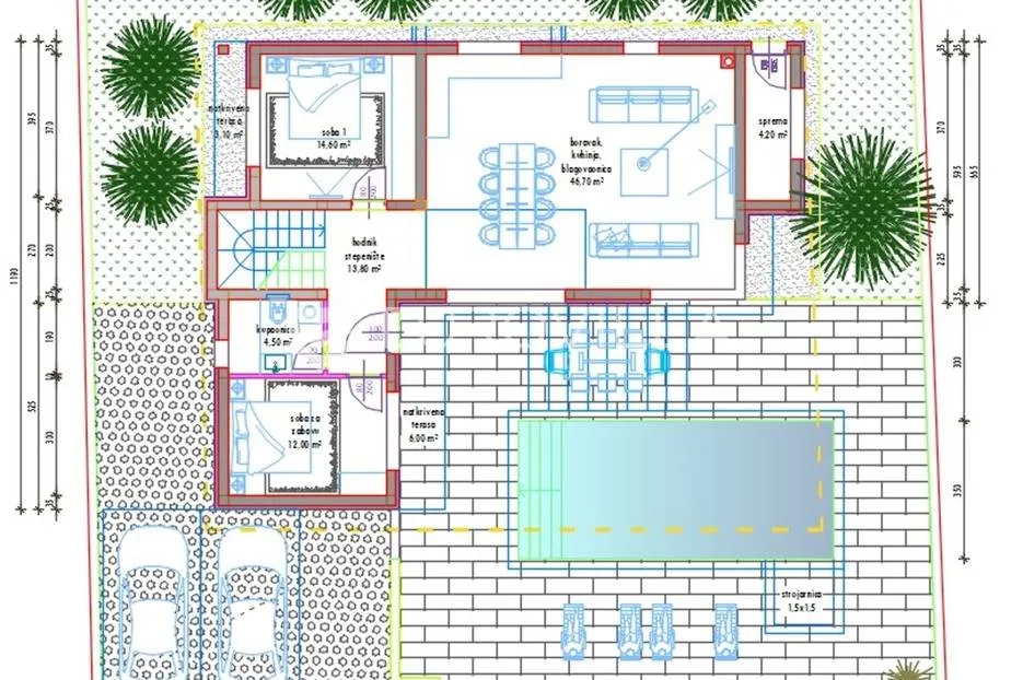 zadar, sabunike, luksuzna vila s bazenom, 200m od mora, novogradnja - slika 6