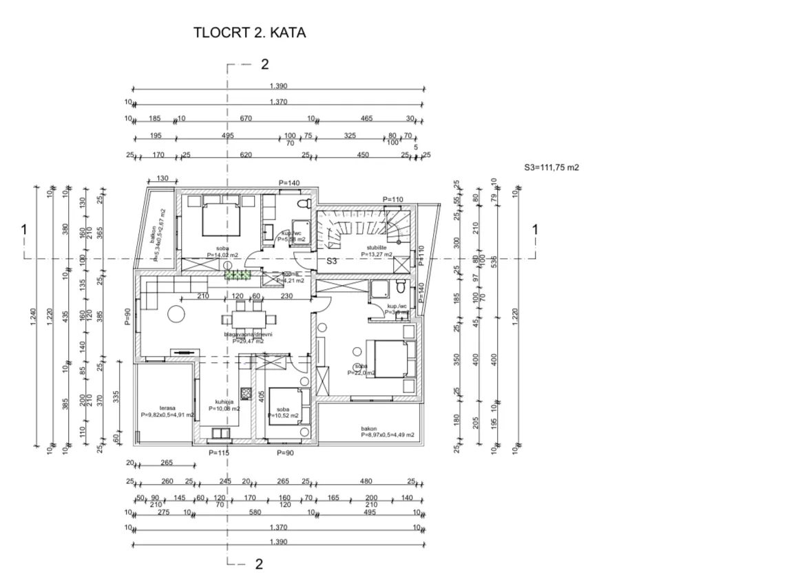 istra, medulin, novogradnja - penthouse,115 m2 - slika 8