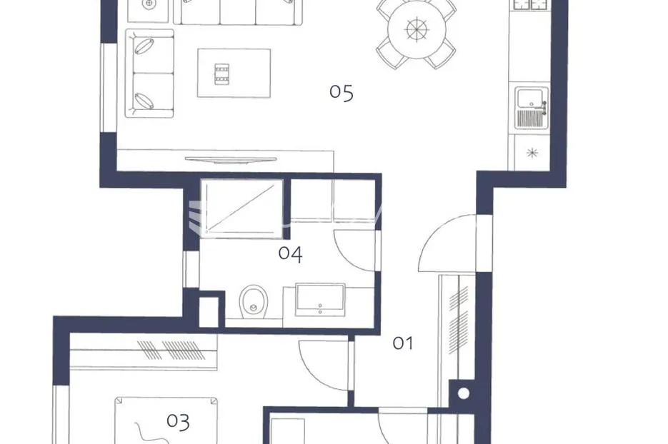 istra, premantura, luksuzni i komforni trosobni stan 2. kat, 67 m², 500 od mora - slika 11