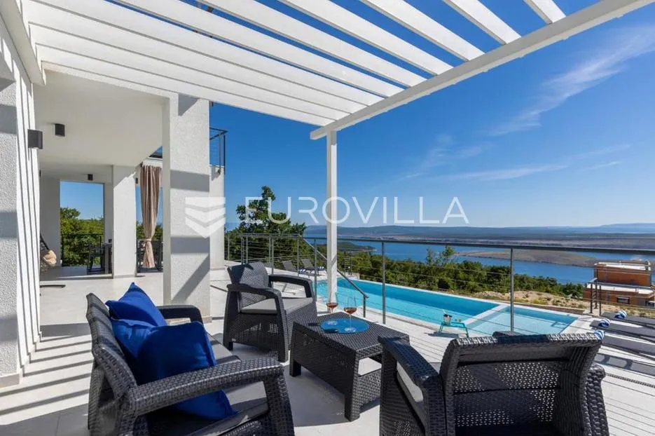 crikvenica, šmrika, kuća s bazenom i panoramskim pogledom - slika 7