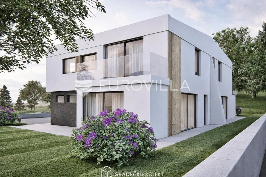 Sv. Ivan Zelina, moderna dvojna kuća u nizu s privatnim dvorištem, 140 m² - Blaževdol, Sveti Ivan Zelina