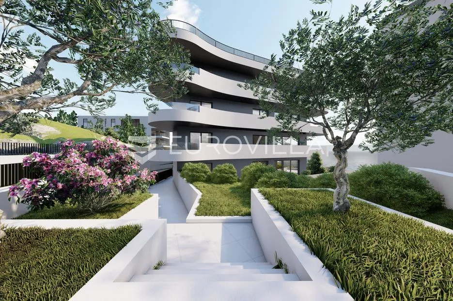 okolica trogira, luksuzni penthouse direktno na plaži - slika 3