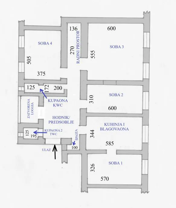 zagreb, centar, kneza borne, peterosoban stan 143 m² - slika 2