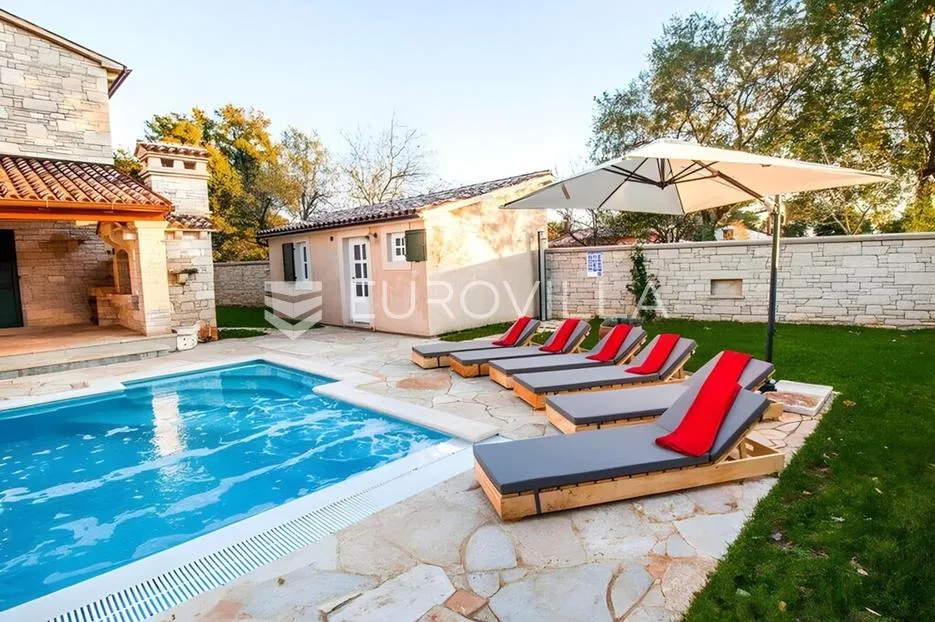 istra, hreljići, dugoročni najam kamene kuće 250 m² s bazenom 45 m² - slika 2
